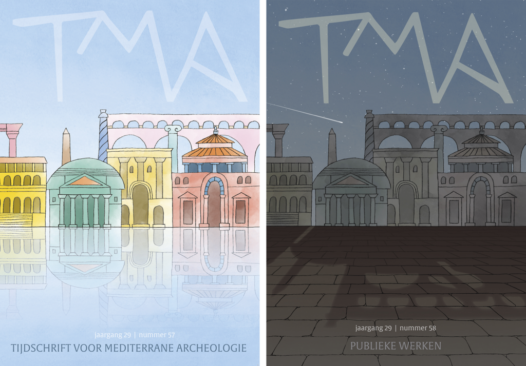 Omslagen archeologisch magazine.